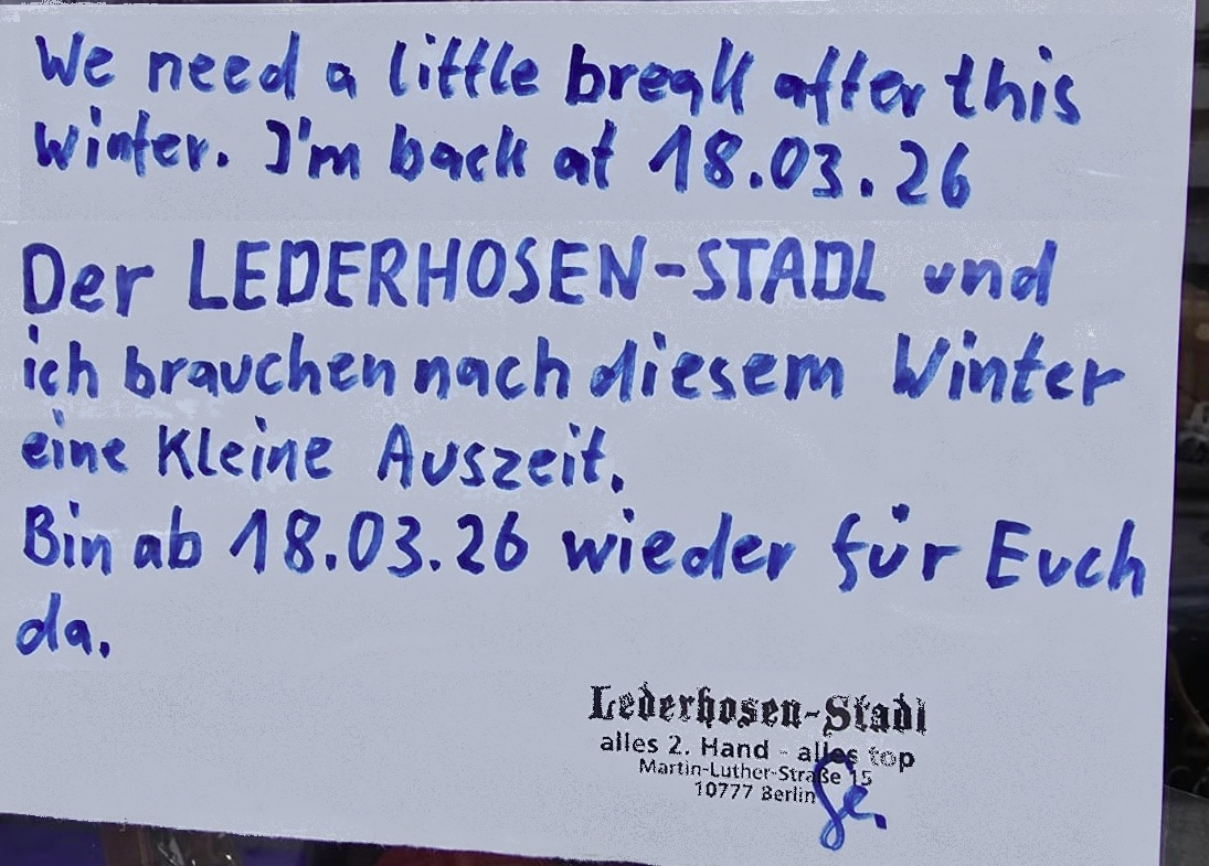 We-need-a-break Vacation: on Wednesday, March 18th, we will be back on